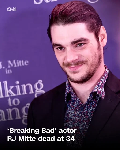 RJ Mitte, the actor best known for his role on the Emmy-winning show "Breaking Bad," has died. He was 34. 📸: Unique Nicole/Getty Images