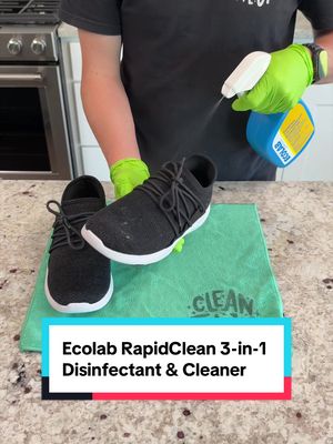One cleaner for a whole lot of different jobs!  Ecolab RapidClean 3-in-1 Disinfectant & Cleaner works on both hard and soft surfaces, making it super handy to have around the house. From countertops and stainless steel to couches and even shoes, I love how versatile it is! Right now you can get 20% off a 3-pack on HomeDepot.com with code 10SECONDS. Check out the link in my bio to grab some! @Ecolab @The Home Depot #EcolabPartner #THDxEcolabScientificClean #ad 