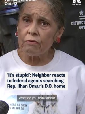 A neighbor of Rep. Ilhan Omar describes what she witnessed when federal agents conducted a search at the congresswoman's D.C. home.