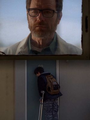 The last time Walter White saw his son. 💔 R.J. Mitte gave ‘Breaking Bad’ some of its most painfully human moments with his performance as Walt Jr., bringing a sense of genuine warmth, sincerity, and vulnerability that made him an integral part of the series. In “Felina”, the final episode of ‘Breaking Bad’, Walt watches from a distance as his son returns home from school. He never gets to say goodbye, and Walt Jr. never even knows that he’s there. After everything that happened between them, that silence says enough. Across five seasons, Mitte captured Walt Jr.’s changing relationship with his father with remarkable honesty. He made his love and admiration feel so genuine that watching those feelings slowly give way to anger and heartbreak became all the more devastating, as Walt Jr. came to realize that the man he had always looked up to was the one that was tearing his life and family apart. Rest in peace, R.J. Mitte. Gone too soon.