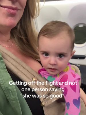 Because she wasn’t…. 😩 #baby #airplane #flight 