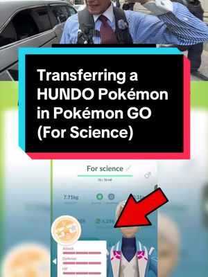 I'm about to transfer a HUNDO. For science. I needed to know: does Pokémon GO actually stop you from transferring a 100% IV Pokémon? And does Pokémon Home give you the same warning? I tested this so you don't have to. Watch what happens when I hit that button. Would you ever transfer a hundo, even for science? Let me know below. #pokemongo #hundo #pokemongotips #pokemonhome #gaming