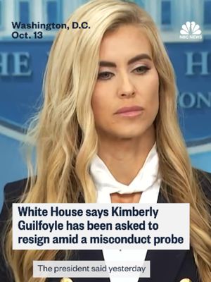 U.S. Ambassador to Greece Kimberly Guilfoyle, once a top Trump campaign surrogate, has been asked to resign amid a misconduct probe, White House press secretary Katie Zacharia told reporters Tuesday.