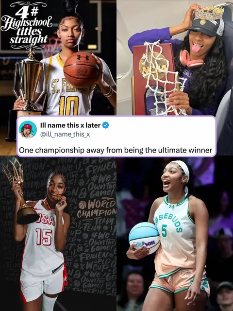 Angel Reese has plenty of championship experience outside of the W 💪 (via ill_name_this_x/X) #WNBA #angelreese #atlantadream 