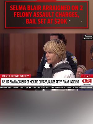 Selma Blair has been arraigned in connection with her airport arrest and charged with assault, TMZ has learned. 🎥: CNN