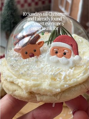 Snow Globe Cookies ❄️🎄 These Snow Globe Cookies are straight-up holiday magic. Soft, thick sugar cookies covered in fluffy vanilla frosting and decorated like the cutest little edible winter wonderlands. They look fancy, but they’re secretly so easy — the kind of cookie that makes everyone think you spent hours piping tiny details when you absolutelyyyyy did not. Full recipe is on the blog! Link in bio or can search https://basicswithbails.com/course/dessert/snow-globe-cookies-christmas-recipe/ #christmascookie #snowglobecookies #easydessertrecipes #holidaycookies #holidaydessert