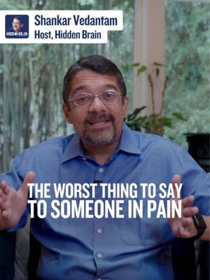 We reach for neat and tidy explanations because the alternative that terrible things sometimes happen for no reason at all, is so much harder to bear. But when you love someone who's suffering, the best gift you can give them is your presence. Sit with them in their pain.