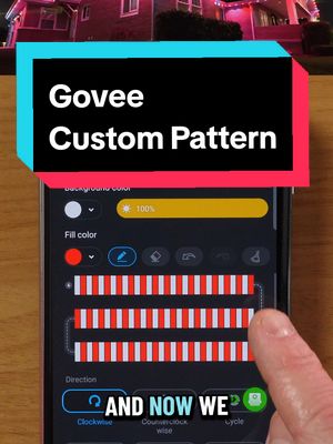 Set a custom pattern on Govee Permanent Outdoor Lights
