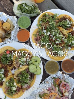 $1 TACOS IN THIS ECONOMY?! 🌮 Maggy’s Tacos is always one of our go to for street tacos cause the meat is consistently solid and they have really good salsa. The Al Pastor and Cabeza were our favorite this time, cause the buche could’ve used a bit more salt! And it’s $1 so I feel like it’s a bit less meat than usual, but hey, it’s $1, we’re not complaining 🤪 🌮 12 tacos and a large Agua de Pina - $19 (including tax) ‼️sadly it’s not $1 everyday, so definitely check their social media before going 📍Maggy’s Tacos - 8686 Calvine Rd, Sacramento (5pm - 11pm)