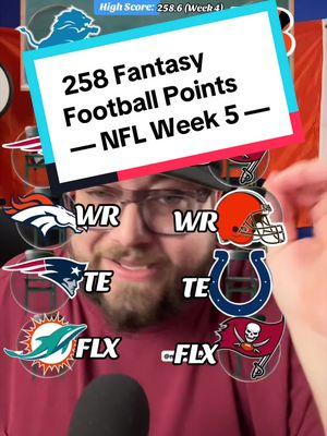 Trying to score more than 258 fantasy football points from week 5 of the NFL Season: Part 1 #acshear #nflfilter #fantasyfootball #walterpicks #nflweek5 