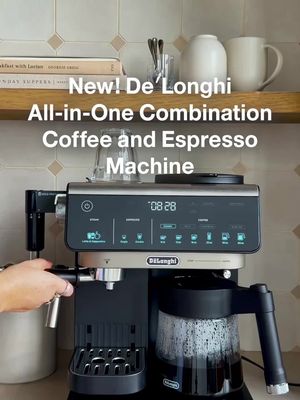 POV: your new coffee machine is actually many coffee machines. The new @delonghi.na all-in-one combination coffee and espresso machine brews up: - drip coffee (single cups or a carafe) - hot espresso - cold brew - iced and hot milk-based speciality drinks with both hot and cold foam Plus, it has a hot water spout for tea, too. Head to our bio link to shop it for under $350!