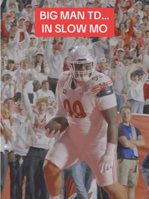 Who doesn’t want to see a big man td in slow motion #utahfootball #touchdown #CollegeFootball #highlights #big12 