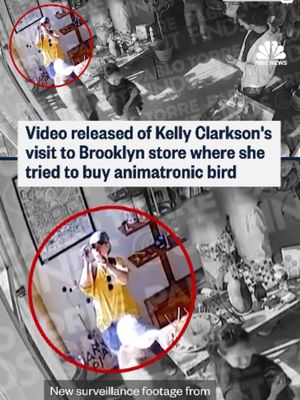 Newly released security footage shows Kelly Clarkson’s encounter in a Brooklyn speciality store now at the center of a viral feud that one of the store’s owners says is putting his staff in danger.