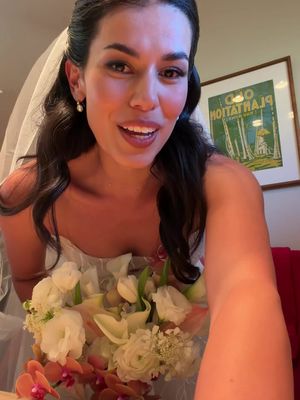 Moments before walking down the aisle to marry my best friend 