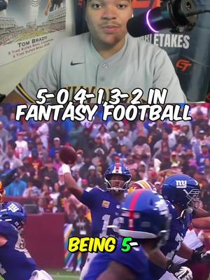 If you are 5-0 or 4-2 or 3-2 in fantasy football 🔥🏈 #nfl #football #fantasyfootballtips #fantasyfootballadvice #fantasyfootball 