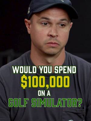 How much would you spend on a home golf simulator setup?! ⛳️💰️ -- Watch the full episode for more info on DIY & Custom setups on YouTube (MoonBall Golf Shows) 👀
