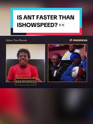 y’all think Anthony Edwards and @IShowSpeed should race? 👀 @Anthony Edwards #ishowspeed #believethatawards #anthonyedwards #speed 