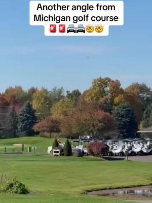 Another angle from Michigan golf course police chase 🤯🤯🚔🚔 Follow for more  #golf #tiktok #fyp #police #michigan 