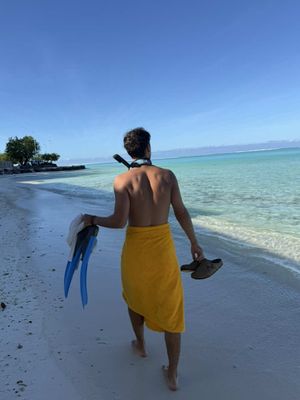 vraiment un gosse #honeymoon #snorkelling #borabora #frenchpolynesia 
