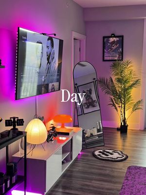 Day vibes vs night vibes. . . .#decor #Home #apartmenttherapy #homedecor #fyp 
