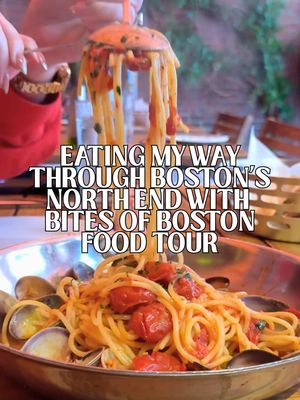 I live in Boston and somehow this North End food tour taught me things I didn’t know about my own city. 🫠🍝 The @Bites of Boston Food Tours North End Pizza, Pasta & Pastry Tour took us from Neapolitan pizza at Quattro to pasta at Trattoria I’ll Pannino, pappardelle Bolognese at Pappare, cannoli at @thebovasbakery, and affogato at Caffe Vittoria. Yes, we ate ALL of that. And somehow the food was only half the fun. Our guide Jill shared the history behind the North End, stories about the neighborhood you’d never know just walking around, and a certain very famous Prince Pasta commercial. 👀 I’m keeping that story to myself because you need to hear it from her. Whether you’re visiting Boston or you’re a local who thinks they know the North End, this is such a fun way to spend an afternoon. Use code JOESBESTBITES10 for 10% off your Bites of Boston food tour, or grab the 🔗 link in my bio! #bostonfood #thingstodoinboston #bitesofboston #northendboston #bostonfoodtour 