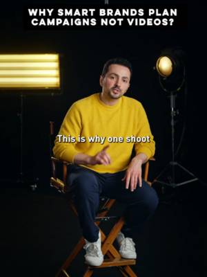 Smart video production strategy doesn't rely on a single video.  We use this exact distinction to turn one shoot into 50 deliverables.  A campaign is a system built around one objective, capturing everything you need while the crew, talent, and equipment are already on set.  Stop buying videos and start planning campaigns.