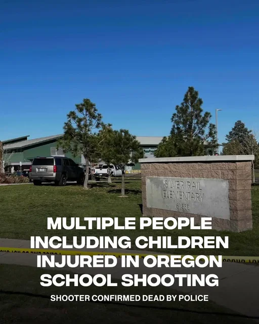 Multiple people, including children, were injured in a shooting at Silver Rail Elementary School in Bend, Oregon, on Thursday.  Police say the shooter was already dead when officers arrived around 1 p.m. Investigators are still working to determine who killed the shooter, with a bystander potentially involved. [via/ NBCNews]