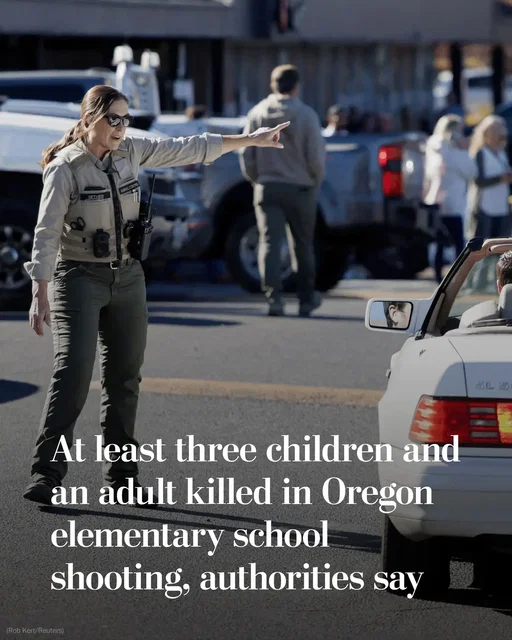 Authorities believe three children and an adult were killed in a shooting at an elementary school in Bend, Oregon, according to two law enforcement officials, who cautioned that the information was preliminary and could change. Bend police said they received reports just before 1 p.m. that someone had fired a shot into a car outside Silver Rail Elementary School, then entered the school. Officers arrived two minutes later, and within seconds the shooter was dead, according to a spokesperson.