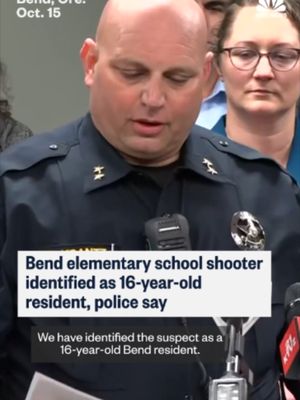 The suspect in today's shooting at Silver Rail Elementary was identified as a 16-year-old Bend resident, Bend Police Chief Mike Krantz said at a news conference.
