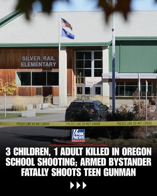 Three children, ages 5, 8 and 11 and one teacher were killed at Silver Rail Elementary School in Bend, Oregon on Thursday. A 7-year-old child and a 54-year-old teacher were taken to the hospital with critical injuries. Police said the 16-year-old suspect shot through locked school doors to get inside before a community member followed him into the building and confronted him. Federal law enforcement sources told Fox News the bystander had a concealed carry permit and likely prevented more deaths. See how the attack unfolded and what authorities revealed about the response by clicking the link above.