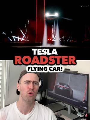 The new Tesla Roadster flys! #tesla #cars #roadster 