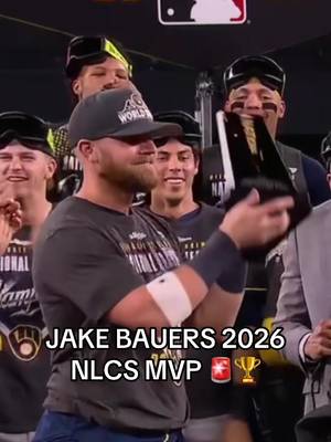 WHAT A SERIES FOR JAKE BAUERS 🔥🔥 @MLB @MLBonFOX #baseball #MLB #brewers #nlcs #jakebauers 