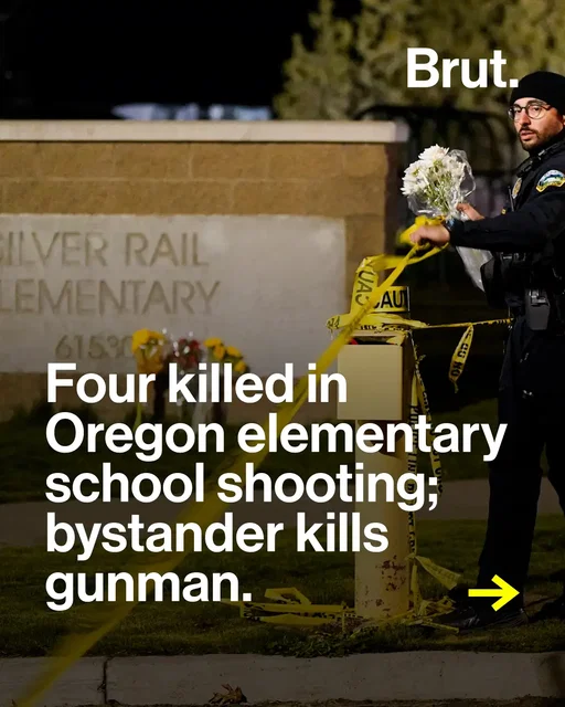 Three children and a teacher were killed Thursday, Oct. 15, in a shooting at Silver Rail Elementary School in Bend, Oregon, police said. The suspected gunman, a 16-year-old Bend resident, was fatally shot by a community member who followed him into the school. #oregon #news #silverrail Photo credits: REUTERS