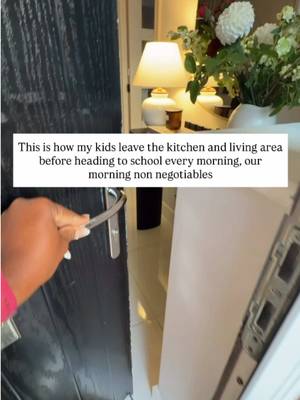 This is how my kids leave the kitchen and living space before they head off to school.  Honestly, as a mum who works mostly from home, there’s something so satisfying about starting my day in a clean, tidy and clutter-free home Waking up to a kitchen that’s been put back in order, a living room that’s tidy and a home that feels peaceful just does something to my heart😂 For me, teaching my children to clean up after themselves isn’t about taking away their childhood. It’s about teaching them responsibility, discipline and the importance of taking care of the spaces they live in. These are life skills they’ll need long after they leave my home. And before anyone comes for me, if this type of content annoys you, you might be on the wrong page. 😂 This is my lifestyle choice, what works for me and my family, and I’m happy with it. Everyone is happy Do you, mummy, but please make sure that as you’re letting your children be children, they avoid my children. Hahahaha😭😂 📌 If you’re also trying to raise children who contribute to keeping the home clean and organised, use the link in my bio to order my Clean Home with Didi guide