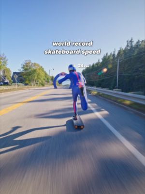 🚨 SPEED RECORD ALERT: 151.83 km/h on a skateboard 🚨 🛹: @@diego_poncelet 🤝: @prada 📍: @redbullesp #redbull #givesyouwiiings #energydrink #prada #worldrecord