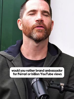 would you rather brand ambassador for Ferrari or billion YouTube views #2026podcast #podcast #officialcarslovers #carsandcapital #carsandmoney 