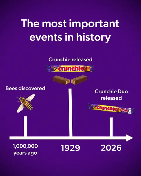 A Crunchie you can share? Now that's a historical event 🍫