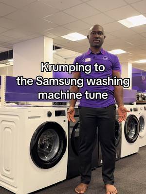 Krumping to Samsung washing machine tune at Currys
