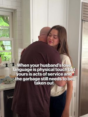 Can't put my heart into this hug until the trash is taken out.