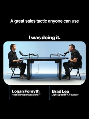 Knowing exactly when to pitch something will take you places 🏆 Brad Lea built LightSpeed VT from a 1999 idea into the training platform behind names like Grant Cardone and Tony Robbins. Now he's going all in on a billion-dollar exit. Insider Sessions™ is the playbook show for scaling to 8-9 figures from the founders who built them. #ceo #entrepreneur #business