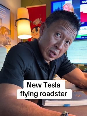 New flying Tesla Roadster #teslaroadster #flyingcar #tesla #elonmusk #cartok 