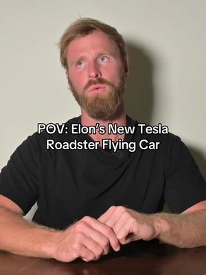This new Tesla Roadster flying car MAY cause some problems. #elonmusk #tesla #car #carsoftiktok #comedy 