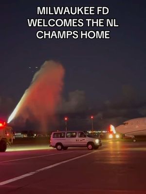 Already feeling the love from Milwaukee #brewers #welcomehome #milwaukee #firedepartment #MLB 