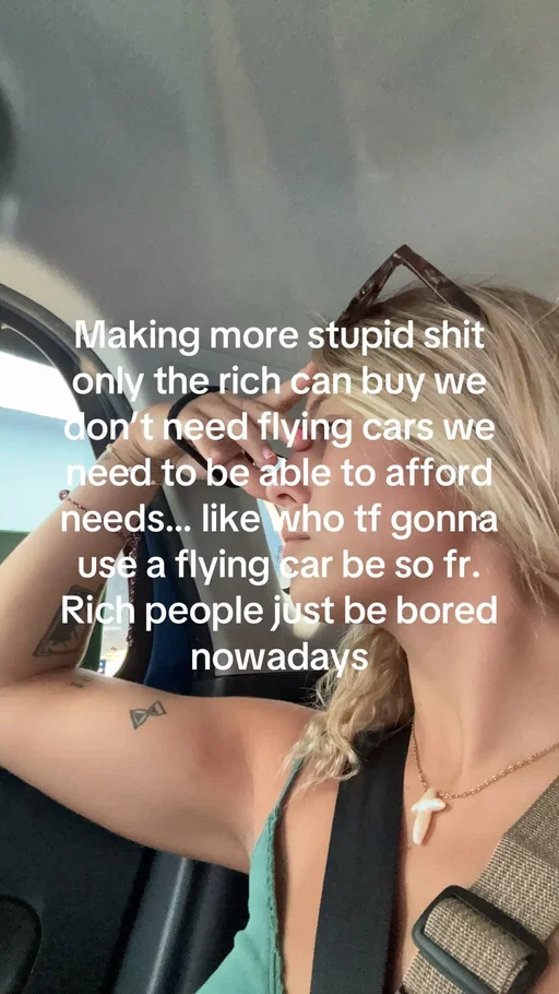 Making things only the rich can buy when most people our living on paycheck to paycheck. 