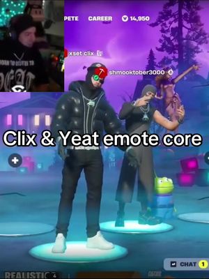 Yeat loves this emote 🕺😂 #fyp #fortnite #viral #yeat #clix 