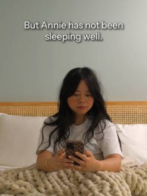 The culprit behind Annie’s morning cracks? 👀 An old sleep setup. A little mix & match later… and she’s sleeping like a dream. 💤 [Mattress upgrade, Better sleep setup, Bedroom upgrade, Fall reset]