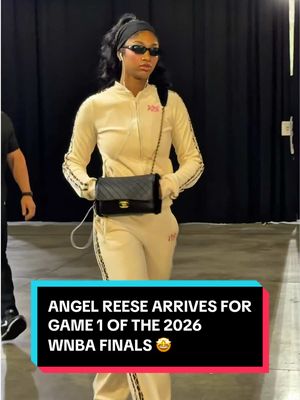 A Finals first for No. 5 ✨ 2026 DPOY Angel Reese arrives ahead of her WNBA Finals debut as Atlanta prepares for Game 1 against Golden State at 3:30pm/ET on NBC & Peacock! #WNBASeason30 | #2026WNBAFinals #angelreese #arrivals #atlantadream 