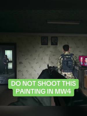 DO NOT SHOOT THE PAINTING 😳 #OpTic #mw4 #cod #gaming 