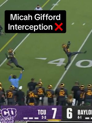 Can’t trick Micah Gifford 🔒⬇️ #cfb #interception #CollegeFootball #sicem 