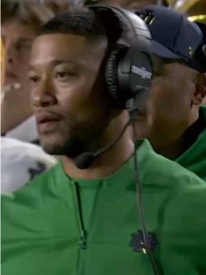 Notre Dame QB CJ Carr fumbled a spike attempt and the half ends with no points added  #notredame #byu #football #sports #cfb